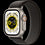 Apple Watch Ultra GPS + Cellular, 49 mm titano dėklas su juoda/ pilka trail kilpa -M/ L, modelis A2684