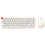 Belaidė klaviatūros + pelės rinkinys MOFII Bean 2.4G (balta-smėlio spalvos)